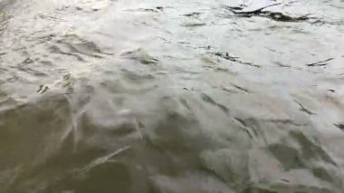 Köprüden akan su.