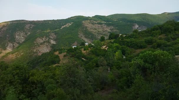 Krásná Přirozená Časová Prodleva Včas Mraků Nad Horami Lesy Stín — Stock video