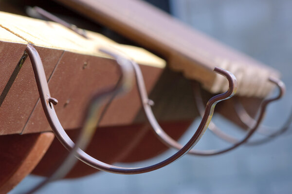 Brackets of the rainwater system