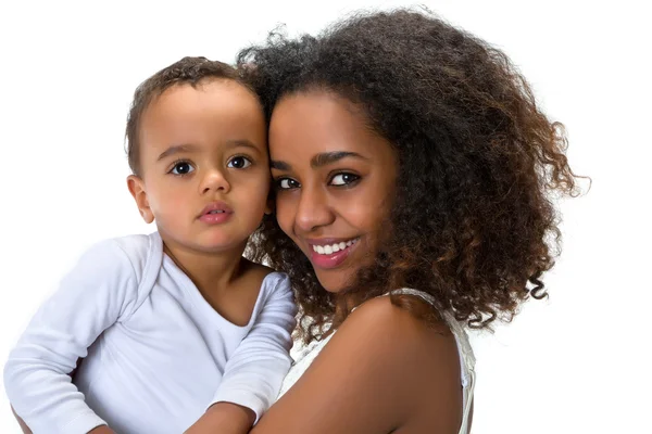 African mom with son — Stock Photo, Image