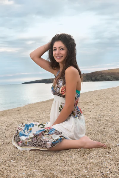 Smile on the beach — Stock Photo, Image