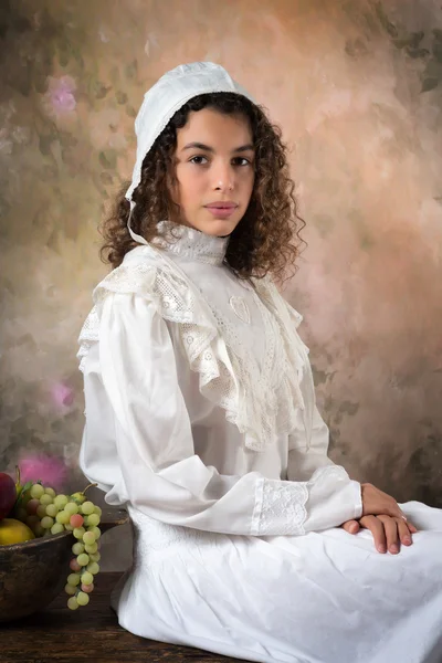 Viktoriánské mladá dáma — Stock fotografie