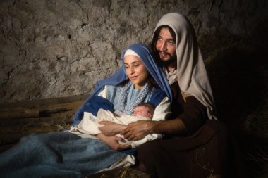 Kutsal ebeveynler doğum sahnesi