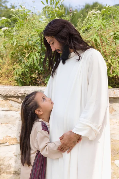 Flicka ägnas åt Jesus — Stockfoto