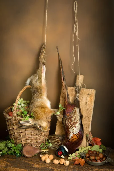 Cacciare la natura morta con la lepre — Foto Stock