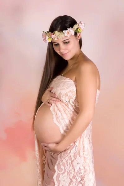 Fine gravidanza arte — Foto Stock