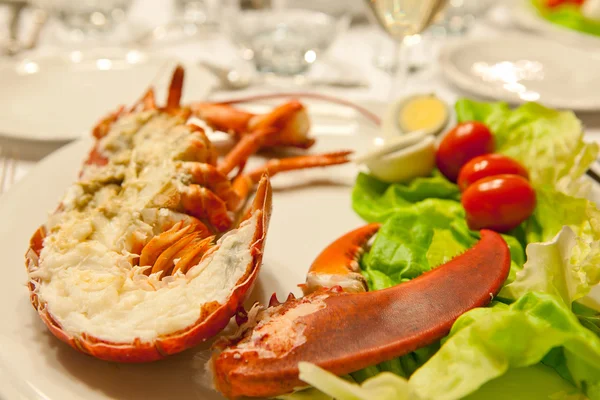 Festsive lobster plate — Stock Photo, Image