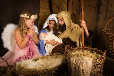 Melek ile Noel İsa'nın Doğuşu