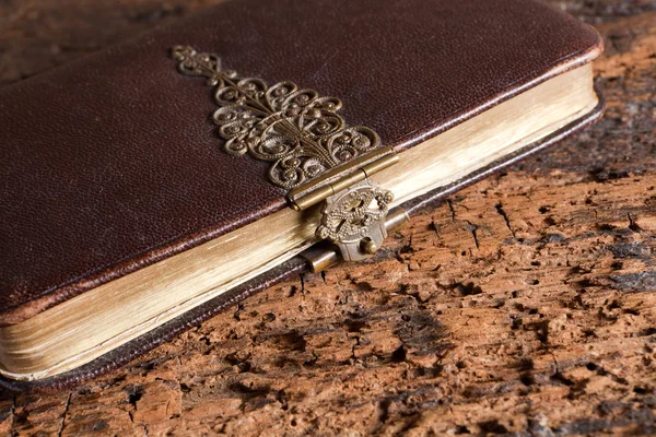 Ancient book with lock — Stock Photo, Image