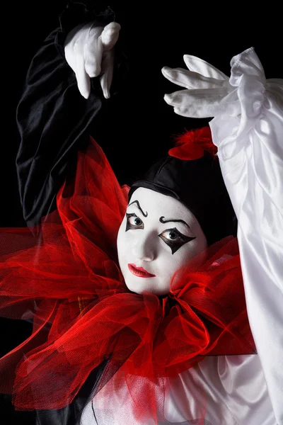 Dancing Pierrot — Stock Photo, Image