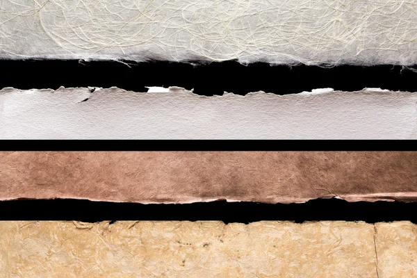 Bordas rústicas texturas de papel — Fotografia de Stock