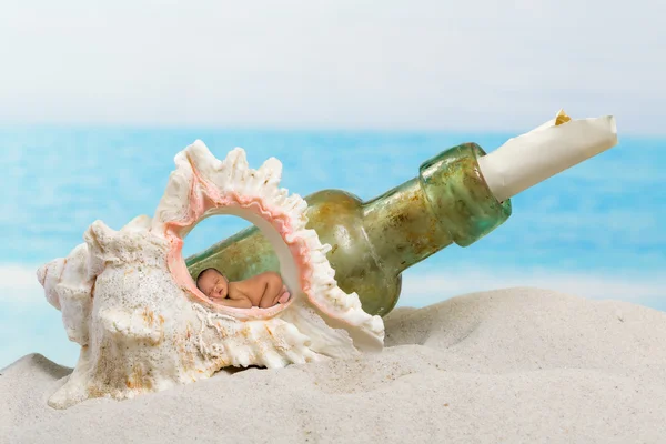 Baby sur la plage — Photo