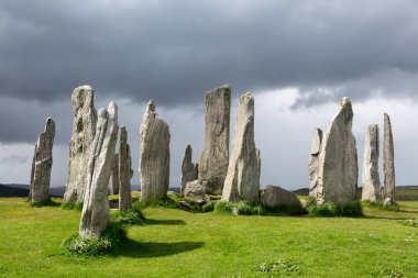 Standing stones in Scotland clipart