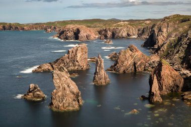 Sea stacks on Outer Hebrides clipart