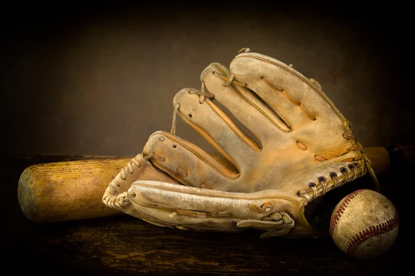 Still life with baseball glove — Stock Photo, Image