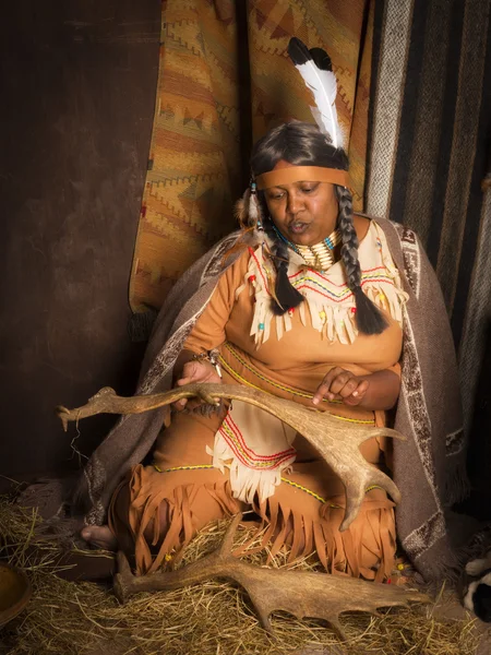 Nativo americano narrador de historias — Foto de Stock