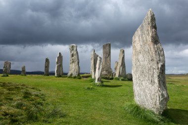 Celtic stones in Scotland clipart