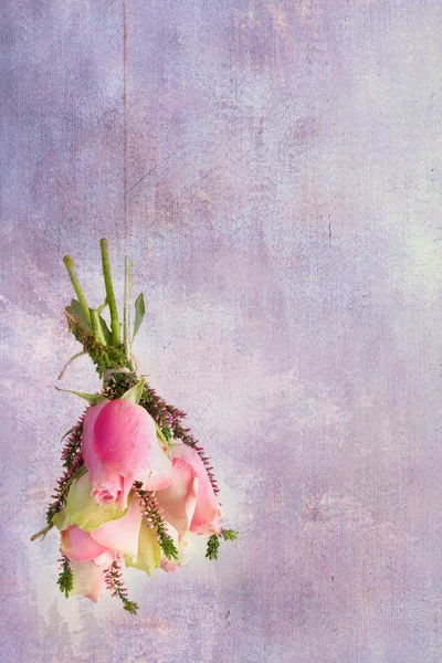 Pastel ainda vida com rosas — Fotografia de Stock