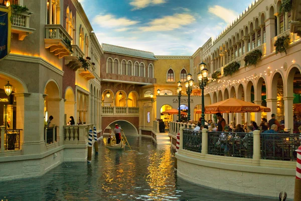 Las Vegas Verenigde Staten November 2013 Gondel Het Venetiaanse Hotel — Stockfoto