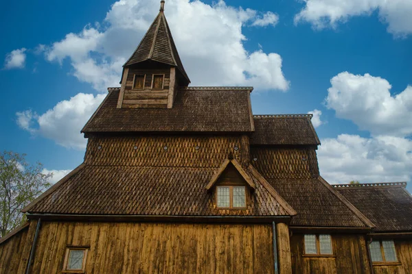 Vista Arquitectura Iglesia Madera Urnes Patrimonio Unesco — Foto de Stock