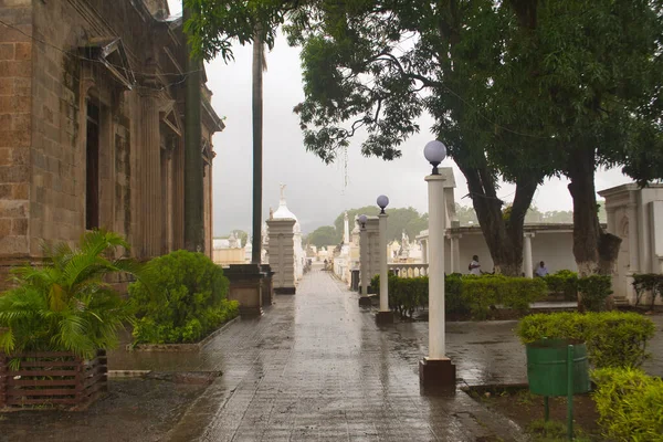 Granada Nicarágua Outubro 2014 Cemitério Cemitério Cementerio Municipal Depois Banho — Fotografia de Stock
