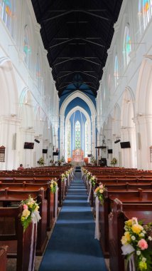 The Nave of St Andrew Katedrali, Singapur 'da bir Anglikan katedrali.