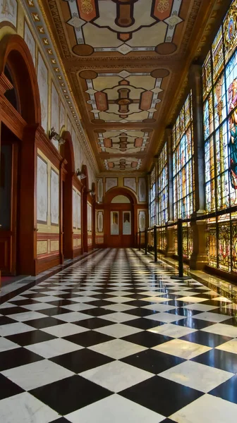 Hallway Chapultepec Castle Mexico City Summer House Highest Colonial Administrator — Stock Photo, Image