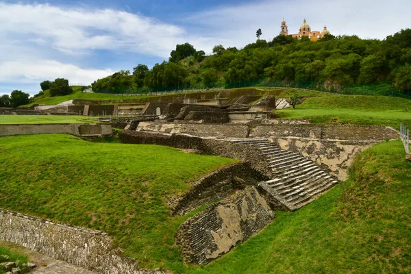 Piramide Cholula Messico Piramide Più Grande Del Mondo Volume — Foto Stock