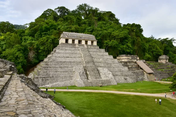 Tempio Delle Iscrizioni Palenque Una Città Stato Maya Nel Sud — Foto Stock