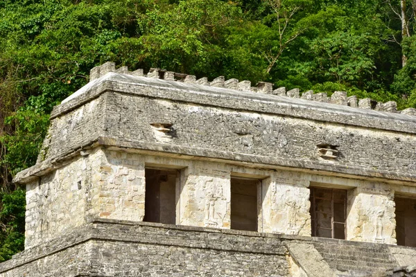 Tempio Delle Iscrizioni Palenque Una Città Stato Maya Nel Sud — Foto Stock