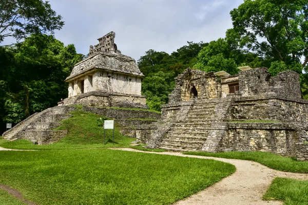 Temple of the Sun and Temple XIV at Palenque, a Maya city state in southern Mexico and a UNESCO World Heritage site