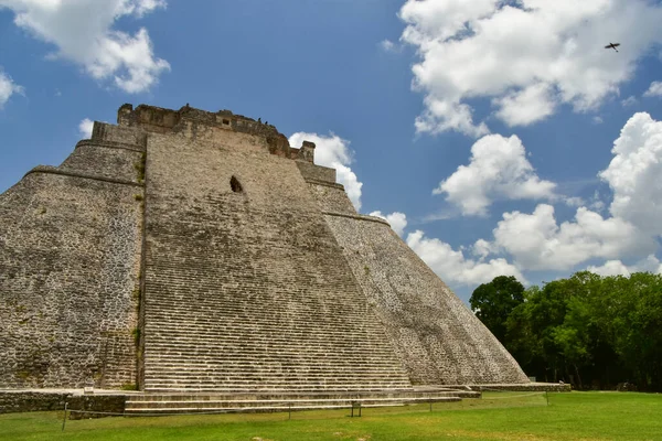 Piramide Del Mago Uxmal Antica Città Maya Messico — Foto Stock