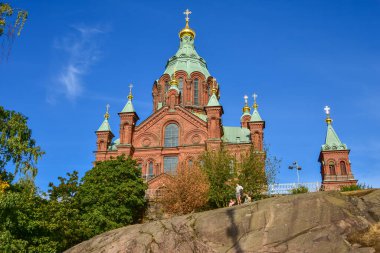 Finlandiya 'nın başkenti Helsinki' deki Ortodoks Kilisesi