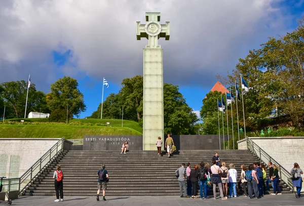 エストニア タリンの独立戦争勝利コラム — ストック写真