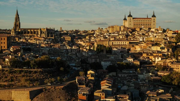 Толедо Является Красивым Средневековым Городом Испании Столицей Вестготского Королевства 542 — стоковое фото