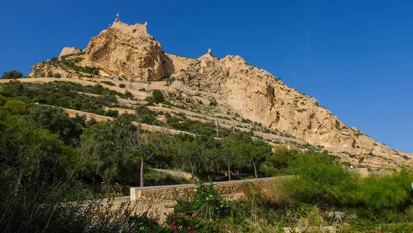 Monte Benacantil Uma Colina Centro Cidade Alicante Espanha — Fotografia de Stock