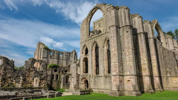 Abadia Das Fontes Perto Ripon Dos Maiores Mais Bem Preservados — Fotografia de Stock