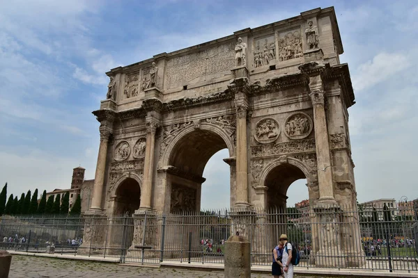 Arch Constantine Triumphal Arch Rome Italy Dedicated Constantine Great — Stock Photo, Image