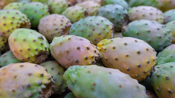 Marakeş pazarında kaktüs meyveleri veya dikenli armutlar, Fas