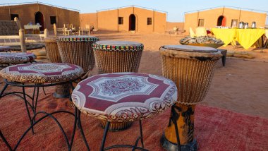 A Sahara camp in Morocco clipart