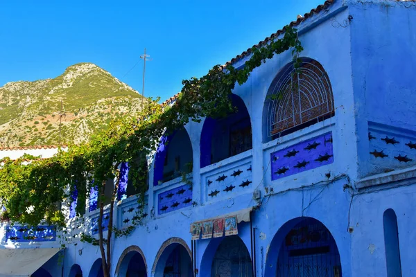 Lugar Haouta Chefchaouen Marrocos — Fotografia de Stock