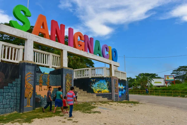 San Ignacio Ist Eine Kleine Stadt Belize — Stockfoto