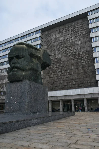 Karl Marx Monument Chemnitz Germany — Stock Photo, Image