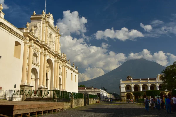 Antigua Guatemalas Katedral Catedral San Jos Romersk Katolsk Kyrka Antigua — Stockfoto