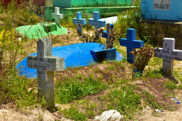 Cimitero Colorato Chichicastenango Guatemala — Foto Stock