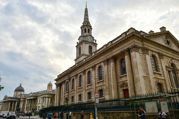 Martin Fields Anglikański Kościół Słynny Zabytek Położony Skraju Trafalgar Square — Zdjęcie stockowe