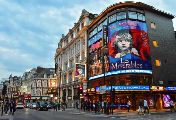 Sondheim Theatre London West End Showing Les Miserables World Longest — Stock Photo, Image