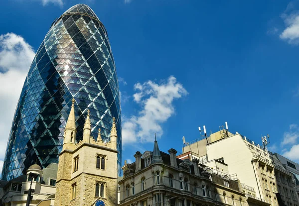 Mary Axe Vagy Gherkin Épület London Városában Egyesült Királyság — Stock Fotó