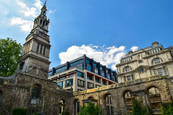 Christchurch Greyfriars Templomudvar London Városában Egyesült Királyság — Stock Fotó