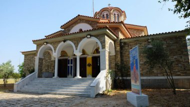 Antik Filippi, Yunanistan yakınlarındaki Avrupa 'nın ilk Hıristiyan' ı Lydia 'nın geleneksel vaftiz alanındaki şapel.